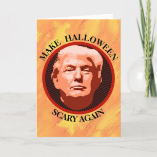 Drôle Trump à faire la carte de l'Halloween
