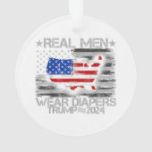 Drôle Trump Chemise Les vrais Hommes Portent Des D (dos)