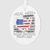 Drôle Trump Chemise Les vrais Hommes Portent Des D (devant)