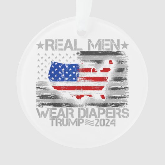 Drôle Trump Chemise Les vrais Hommes Portent Des D (devant)