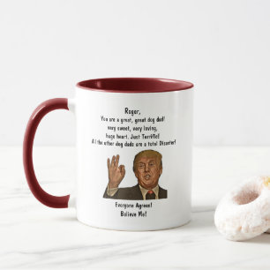 Drôle Trump Chien Papa Fête des pères Café Mug