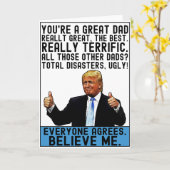 Drôle Trump Papa Cadeau Pour Carte Fête des pères (Fleur jaune)