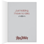 Drôle "Une Journée Sans Vin Est Comme" Carte d'Ann (Intérieur (Droit))