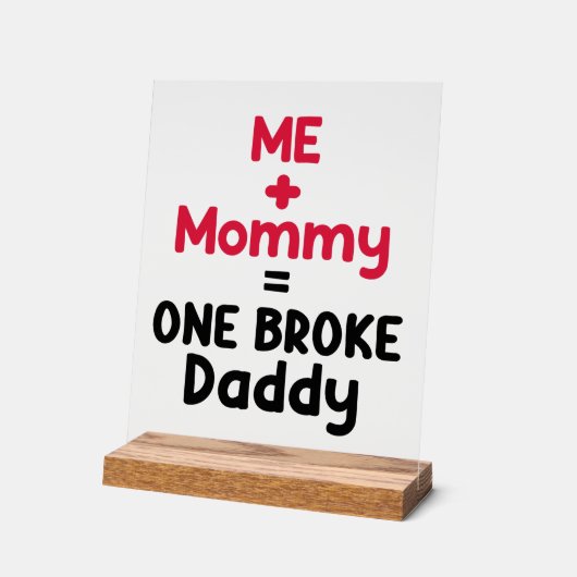 Drôle unisex cassé papa mot art nursery (Angle)