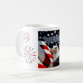 Drôle USA mug Juillet 4/Jour de l'Indépendance (Devant gauche)