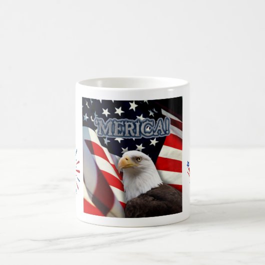 Drôle USA mug Juillet 4/Jour de l'Indépendance (Centre)