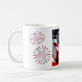 Drôle USA mug Juillet 4/Jour de l'Indépendance (Gauche)