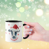 Drôle Vache Cowabunga café de Noël Mug