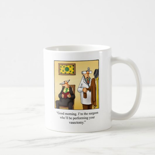Drôle Vasectomie Humour Mug "Spectickles" (Droite)