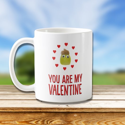 Drôle vegans mignon raisins Valentine's Day mug