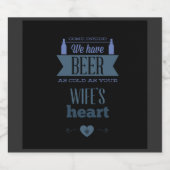 Drôle Venir à l'intérieur de la bière Étiquette (Étiquettes simples)