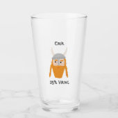 Drôle Viking DNA Personnalisé Verre de bière (Devant)