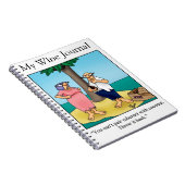Drôle Vin Humour Journal Cadeau (Côté Droit)