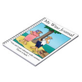 Drôle Vin Humour Journal Cadeau (Côté gauche)