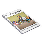 Drôle Vin Humour Journal Cadeau (Côté Droit)