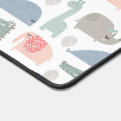 Drôle Visage mignon Doodle Motif animal (Coin)