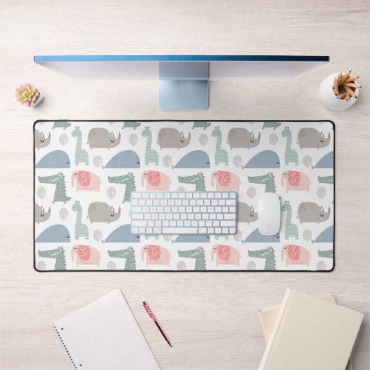 Drôle Visage mignon Doodle Motif animal (Bureau 1)