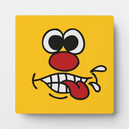 Drôle Visage plaques personnalisées (Devant)