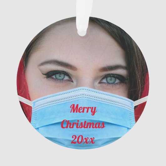 Drôle VOS PHOTOS Masque Visage Couverture Noël (devant)