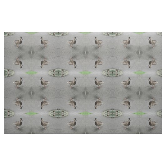 Drôle Waddling Canard Patterned tissu animal (Fat Quarter)