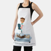 Drôle Wiener Chien Tout-En-Dessus Imprimer Tablier (Insitu)