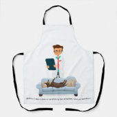 Drôle Wiener Chien Tout-En-Dessus Imprimer Tablier (Recto)