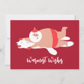 Drôle Wives Wives Père Noël Carte de vacances (Devant)