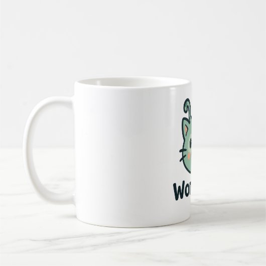 Drôle Wonky Cat Coffee Mug | Wonky Zoo (Gauche)