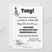 Drôle XXe anniversaire Invitations de fête (Dos)