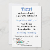 Drôle XXe anniversaire Invitations de fête (Dos)