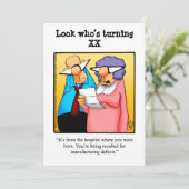 Drôle XXe anniversaire Invitations de fête (Debout devant)