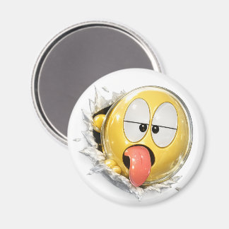Drolii 3D Emoji Round Magnet Magneet