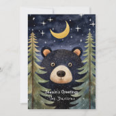 Drollige beren kerstkaart (Voorkant)