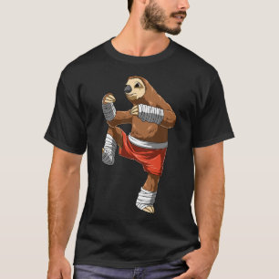 Drollige Luiaard Vechter - Muay Thai Kickbokscadea T-shirt