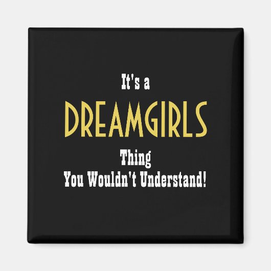 Dromemeisjes Magnet Magneet (Voorkant)