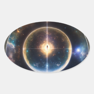 Dromen achter de horizon achterna." ovale sticker