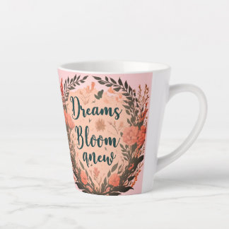 Dromen beginnen met een nieuwe latte Mok