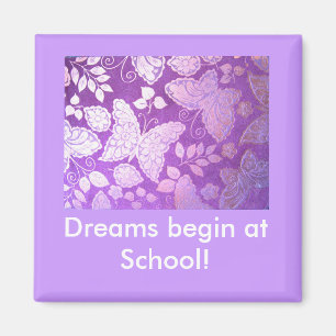 Dromen beginnen op school! LOCKER MAGNET Magneet