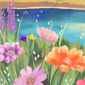 Dromen bij de bergen Lake Sanctuary Foto Afdruk