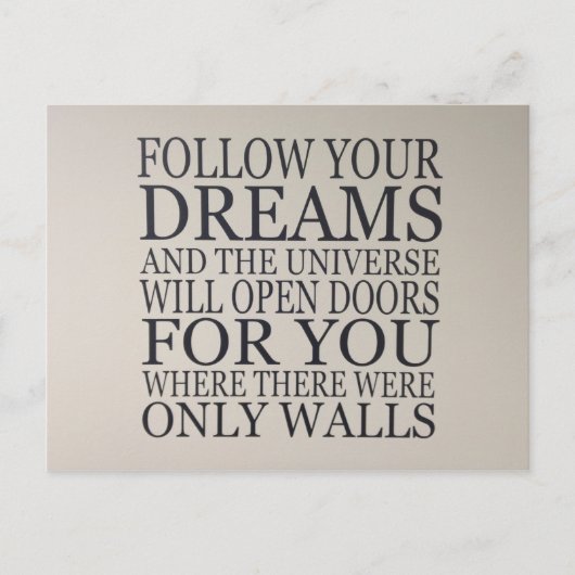 dromen briefkaart (Voorkant)