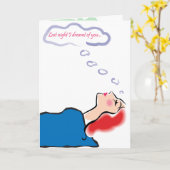 Dromen - Gebogen Groeten Kaart (Gele Bloem)