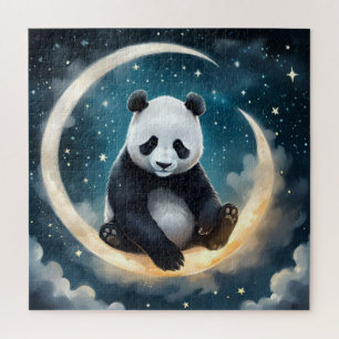 Dromen in het maanlicht: Panda's hemelse serenade Legpuzzel