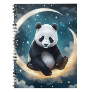 Dromen in het maanlicht: Panda's hemelse serenade Notitieboek