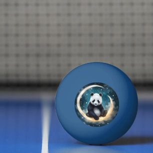 Dromen in het maanlicht: Panda's hemelse serenade Pingpongballen
