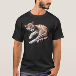 Dromen in het Sinaasappel - Ontspannen Tabby Cat T-shirt