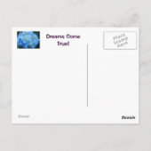 Dromen komen echt uit! ansichtkaarten Blauwe Horte Briefkaart (Achterkant)