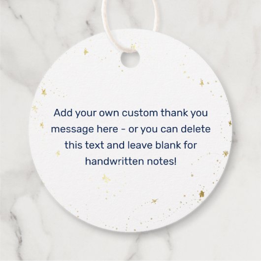 Dromen komen echt uit Moon Stars Baby shower Bedankjes Labels (Achterkant)