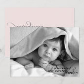 Dromen Komen Uit {Geboorteaankondiging} Aankondiging (Voorkant / Achterkant)