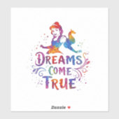 "Dromen komen uit" Sticker (Vel)