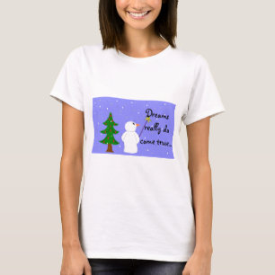 Dromen komen uit t-shirt